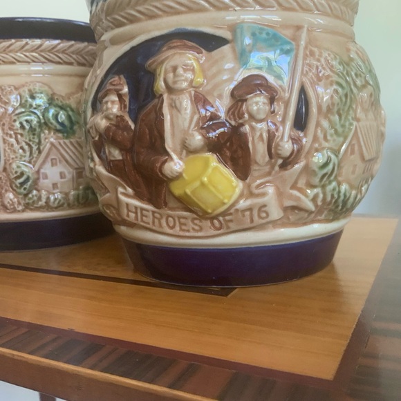 Vintage E pluribus unum flower pots - Picture 4 of 6